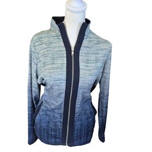 NWT Christopher & Banks Navy and Green Jacket